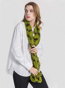 img 2 attached to 🐾 Cotton Lightweight GERINLY Women Infinity Loop Scarves: Perfect Circle Scarfs for Animal Lovers