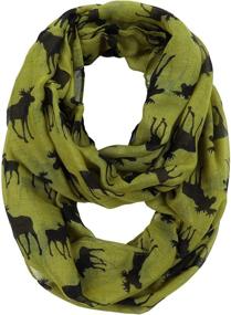 img 1 attached to 🐾 Cotton Lightweight GERINLY Women Infinity Loop Scarves: Perfect Circle Scarfs for Animal Lovers