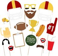 super bowl fun with partico's 17-count photo booth props kit: perfect football party theme supplies and decorations! logo