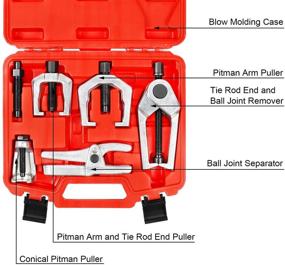 img 3 attached to 🔧 5 НАБОР СЕРВИСНЫХ ИНСТРУМЕНТОВ YSTOOL ДЛЯ АВТОМОБИЛЕЙ - КОМПЛЕКТ ДЛЯ ВЫНИМАНИЯ СТУПИЦЫ ШАРОВОГО СОЧЛЕНЕНИЯ, СНЯТИЯ ТЯГОВОГО ШАРНИРА УПРАВЛЯЮЩЕЙ ТЯГОЙ И ВЫТАСКИВАНИЯ ШАРОВОГО СОЧЛЕНЕНИЯ - ИДЕАЛЬНО ДЛЯ АВТОМОБИЛЕЙ, ВНЕДОРОЖНИКОВ, ЛЕГКОВЫХ ГРУЗОВИКОВ И ПИКАПОВ - ЭФФЕКТИВНЫЙ КОМПЛЕКТ ДЛЯ СНЯТИЯ