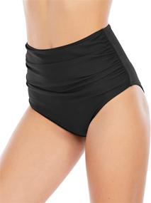 img 4 attached to Waisted Bottoms Control Swimsuits Bathing Women's Clothing and Swimsuits & Cover Ups