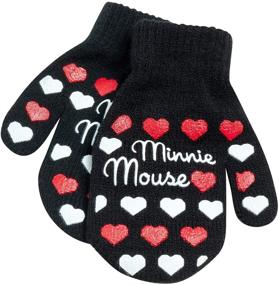 img 2 attached to 🧤 Stay Cozy and Cute with Disney Minnie Winter Mitten Toddler Girls' Accessories and Cold Weather Gear