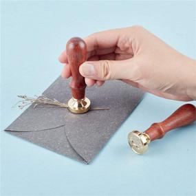 img 1 attached to 💌 CRASPIRE Vintage Wax Sealing Stamp Letter S - Envelope Invitations Wine Package Greeting Card Wedding Seal - 25mm Removable Brass Head & Wooden Handle