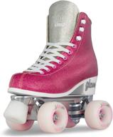 🌟 crazy skates glam roller skates - sparkly glitter quad skates for women and girls, available in adjustable or fixed sizes logo