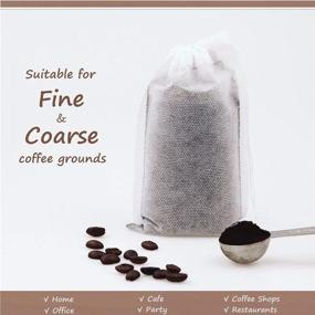 img 1 attached to ☕ No Mess Cold Brew Coffee Filters - 150 Count Single Use Filter Bags: The Ultimate Solution for Concentrate, Iced Coffee, French/Cold Press Kit, Hot Tea in Mason Jar or Pitcher 4"x 6