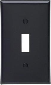 img 1 attached to Leviton 80701-E Переключатель устройства Вставка на стену, одноканальная, стандартного размера, материал найлон-термопластик, крепление на устройство, черный.