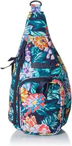 img 4 attached to 🎒 Optimized for SEO: Vera Bradley Mini Sling Backpack for Women - Made with Cotton