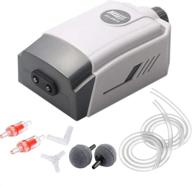 🐠 aquarium oxygen pump kit - dual outlet air pump with accessories, silent & adjustable, air stones included - ideal for fish tank oxygenation logo