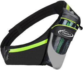 img 4 attached to AiRunTech Fanny Pack: The Perfect Hydration Belt for Active Runners and Athletes, With Water Bottle Holder and No-Bounce Design, Fits All Waist Sizes and Phone Models