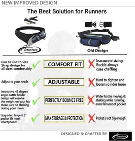 img 2 attached to AiRunTech Fanny Pack: The Perfect Hydration Belt for Active Runners and Athletes, With Water Bottle Holder and No-Bounce Design, Fits All Waist Sizes and Phone Models