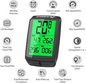 img 2 attached to 🚴 ANVAVA Bike Computer: Wireless Cycling Odometer & Speedometer with Waterproof Smart Backlight and HD Digital LCD Display - Easy Installation