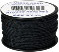 atwood rope mfg 1.18mm x 125' micro cord, black: the ultimate lightweight rope for versatile outdoor uses логотип