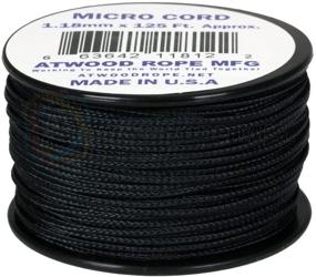 img 1 attached to Atwood Rope MFG 1.18mm x 125' Micro Cord, Black: The Ultimate Lightweight Rope for Versatile Outdoor Uses