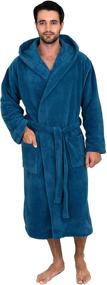 img 4 attached to Fleece Hooded Bathrobe 🛀 for Men - TowelSelections, Size Medium