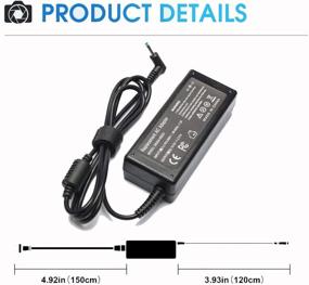 img 2 attached to 45W 19.5V 2.31A Laptop Adapter Charger for HP Stream 11 13 14; Touchsmart 15, 250 G3, 255 G4, 355 G2; HP Spectre X360, Pavilion X2 11 13 15; 719309-001 740015-004 Notebook Power Supply Cord