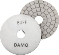 💎 damo 4" white diamond buff pad: perfect for granite polishing, glazing & final buffing logo