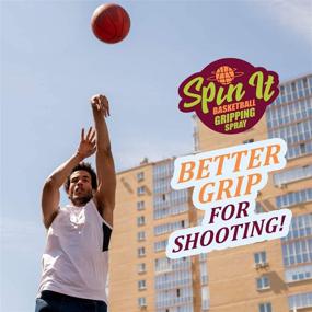 img 1 attached to 🏀 Spin-iT Basketball Hand Grip Spray - Enhanced Grip for Indoor & Outdoor Games - Ideal Complement to Your Basketball Gear - Essential in Youth Basketball Training - 2 oz