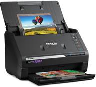 🖨️ efficient epson fastfoto ff-680w: high-speed wireless photo and document scanning system in black logo