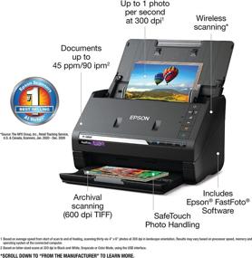 img 1 attached to 🖨️ Efficient Epson FastFoto FF-680W: High-Speed Wireless Photo and Document Scanning System in Black