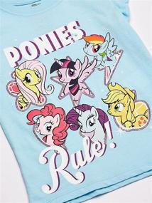 img 2 attached to 🦄 My Little Pony Girls' Toddler Best Friends Forever Tee: Short Sleeve Puff Perfection!