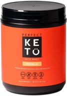 premium vanilla keto pure whey protein powder isolate: delicious grass-fed meal replacement shake with no artificials, gluten free, soy free & non-gmo logo