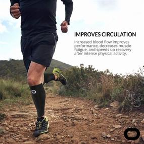 img 1 attached to 🏃 Premium Compression Calf Sleeves for Men & Women - Instant Relief from Shin Splints, Leg Cramps, Calf Pain, Running - Enhances Circulation, Recovery - Crucial Compression