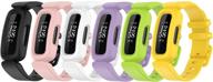 bands compatible with fitbit ace 3 for kids colorful silicone watch strap accessories replacement wristbands for ace 3 for boys girls (6color-a) logo