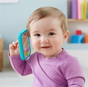 img 3 attached to 📱 Fisher-Price Multi-Colored Fun Phone, Baby Rattle, Mirror and Teething Toy - 10 inch