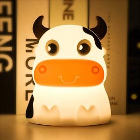 img 4 attached to AVEKI Portable Nightlight Silicone Cows Battery