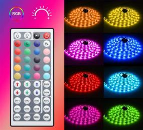 img 1 attached to 🌈 Miheal 98.4FT/30M RGB LED Light Strip with Color Changing LEDs - Bright 5050 SMD Tape Light Kit for Kitchen, Home, and Party - Includes 44 Keys IR Remote Controller