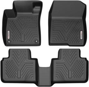 img 4 attached to 🚗 YITAMOTOR Floor Mats for Honda Accord (2018-2021) - Custom Fit, All-Weather Protection - Black