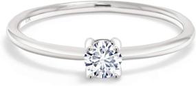 img 3 attached to Gem Stone King Solitaire Engagement Women's Jewelry