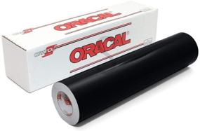 img 1 attached to 🖤 Black Removable Vinyl Roll - Oracal 631 - 12" x 6FT - Works with All Vinyl Cutters - Matte Finish