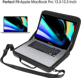 img 1 attached to 👜 Smatree Hard Shell Laptop Shoulder Bag: Ultimate Protection for 12-13.3 inch MacBook Pro/Air, 12.9 inch iPad Pro & Surface Pro X/7/6/5/4