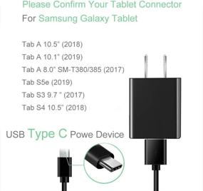 img 3 attached to 🔌 TONIWA USB Type C Charger: Compatible with Samsung Galaxy Tab S6, S5e, S4, A 10.1, Pro 12.2, Active Pro Tablet - UL Listed