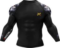 🥋 choke bjj gear xmartial compression rash guard & spats for jiu jitsu, mma, grappling, and wrestling - long and short sleeve: enhancing performance in the fight логотип