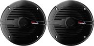 boss audio systems mr60b 6.5 inch marine speakers - 200 watt per pair, full range, 2 way, weatherproof - sold in pairs logo