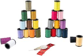 img 1 attached to 🧵 Versatile and Vibrant: SINGER 00264 Polyester Hand Sewing Thread Set - 24 Mini-Spools of Assorted Colors