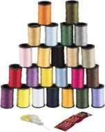 🧵 versatile and vibrant: singer 00264 polyester hand sewing thread set - 24 mini-spools of assorted colors logo