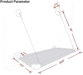 img 2 attached to 🐱 Cat Perch Window Hammock Bed - Durable Sunny Seat with Upgraded Suction Cups - Holds Up to 60lbs