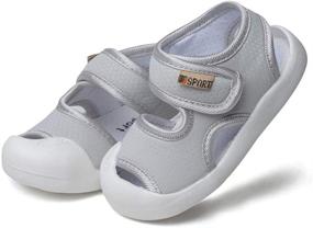 img 2 attached to 👣 Breathable Open Toe Athletic Sandals for Toddler Girls - Perfect Footwear Choice