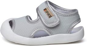 img 3 attached to 👣 Breathable Open Toe Athletic Sandals for Toddler Girls - Perfect Footwear Choice