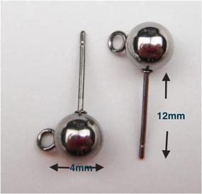 img 1 attached to Wholesale Stainless Earring Findings Jewelry