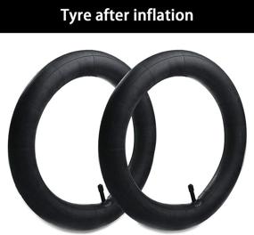 img 2 attached to 🚴 2 PACK 20 x 1.75/1.95/2.125 Bike Inner Tube Set: Repair Tools, Tire Levers, Patches, Valve, Replacement Tubes