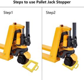 img 1 attached to 🛑 Pallet Stopper Length Material Handling Products by Homeon Wheels