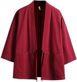 img 4 attached to 👘 Seidarise Kimono Cardigan Noragi Japanese: Timeless Elegance meets Contemporary Fashion