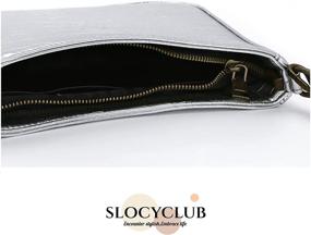 img 2 attached to Slocyclub Shoulder Classic Closure Crocodile Women's Handbags & Wallets