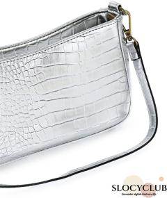 img 3 attached to Slocyclub Shoulder Classic Closure Crocodile Women's Handbags & Wallets