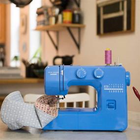 img 3 attached to 🧵 Janome Blue Couture Sewing Machine: User-Friendly with Interior Metal Frame, Bobbin Diagram, Tutorial Videos – Ideal for Beginner Sewists!
