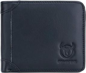 img 4 attached to 👛 BULLCAPTAIN Cowhide Leather Wallets with RFID Blocking